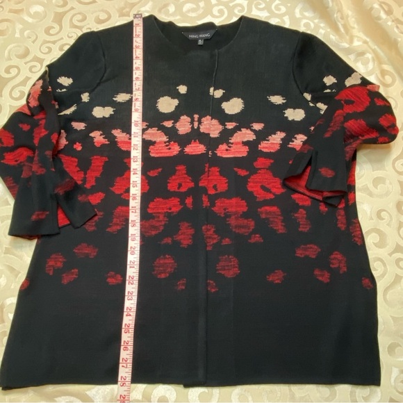 Ming Wang Women's XL Cardigan Jacket 3/4 Sleeve EUC - Picture 4 of 13
